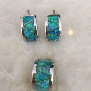 Blue Fire Opal /925 Silver